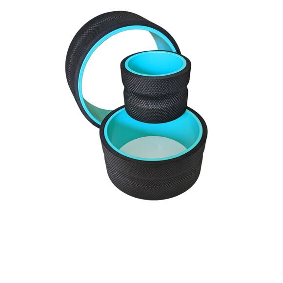Yoga Rollers for Back‎ Pain Relief & Exercise. Set Of 3, 12" 10" 6" Spine Groove - Picture 2 of 4